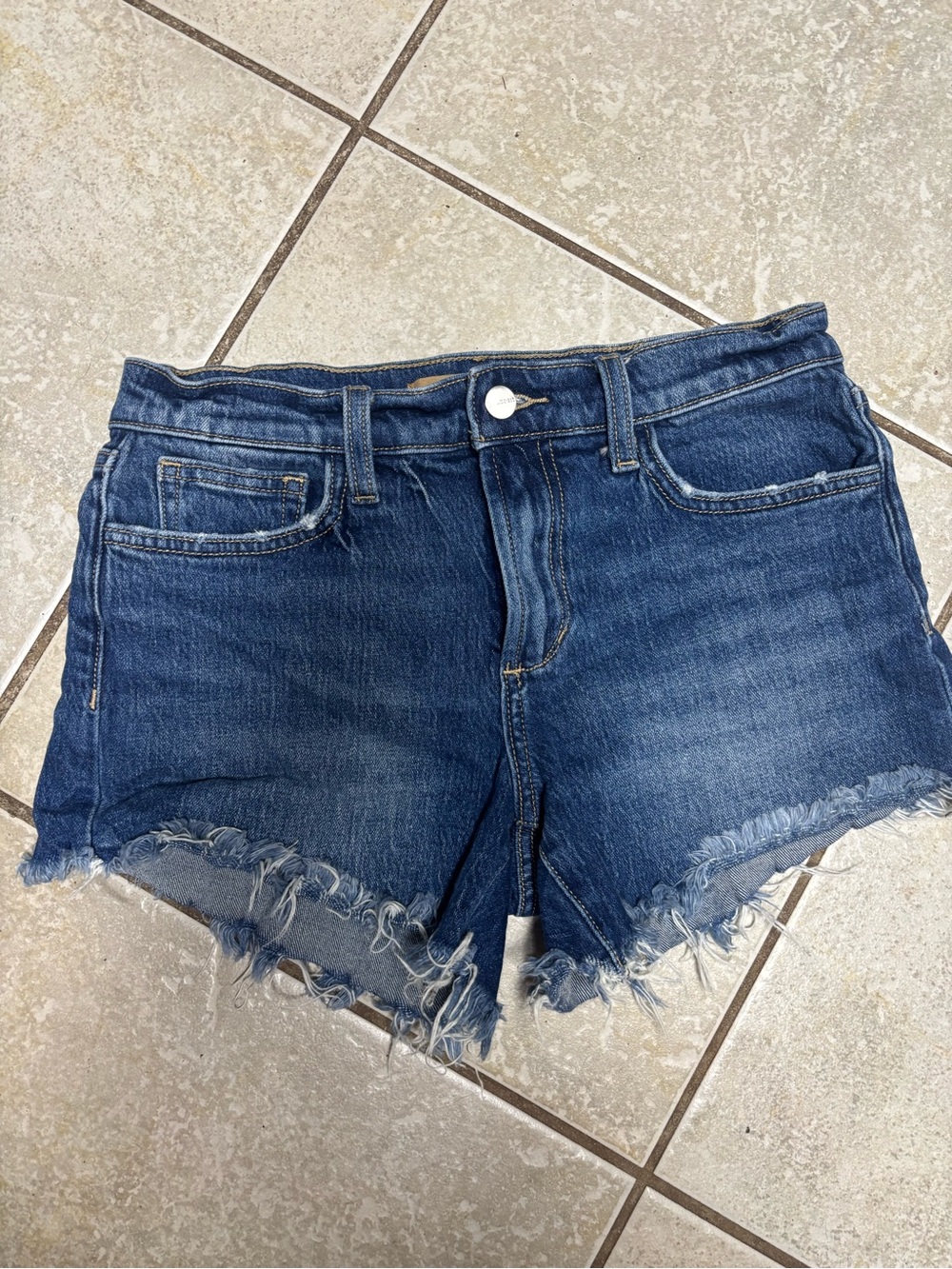 Joe’s Jeans Denim Frayed Hem Women's Shorts - Dark Blue